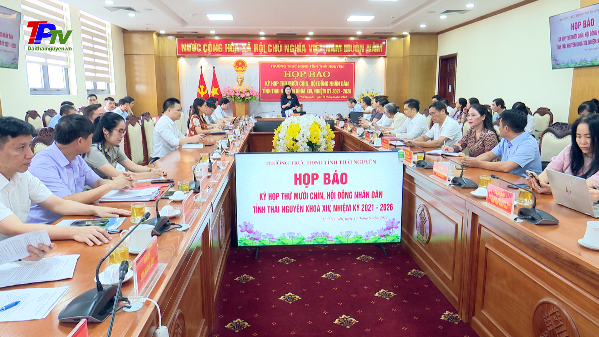 Họp báo chuẩn bị cho Kỳ họp thứ mười chín, HĐND tỉnh Thái Nguyên khóa XIV.