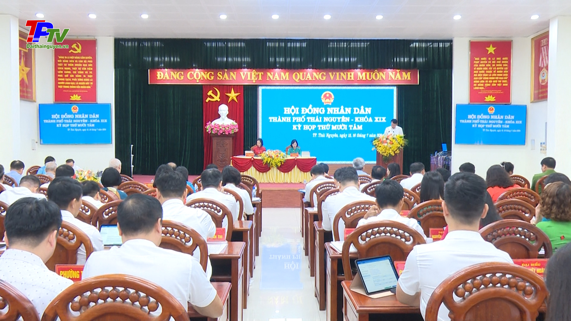 Khai mạc Kỳ họp thứ 18, HĐND thành phố Thái Nguyên khóa XIX.