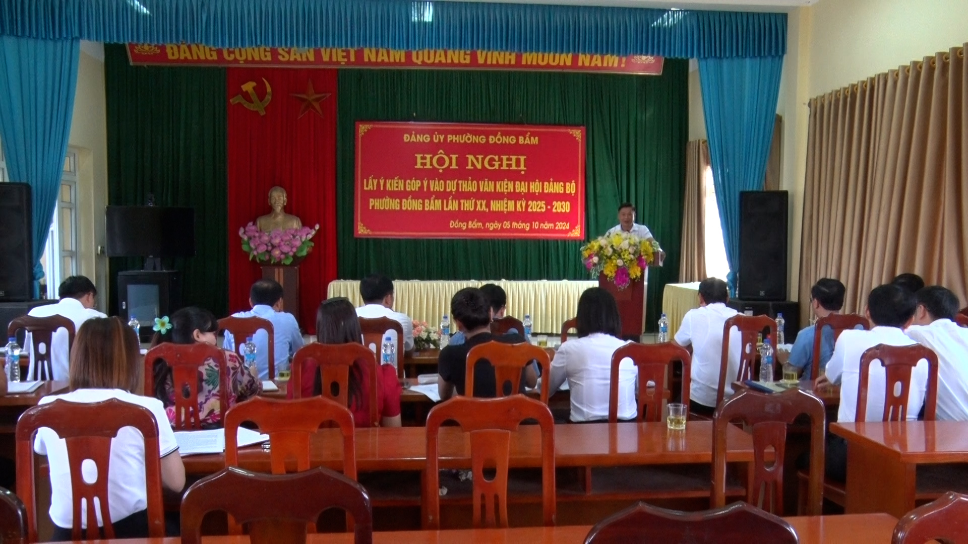 Phường Đồng Bẩm lấy ý kiến góp ý vào dự thảo văn kiện Đại hội Đảng bộ phường lần thứ XX nhiệm kỳ 2025 - 2030