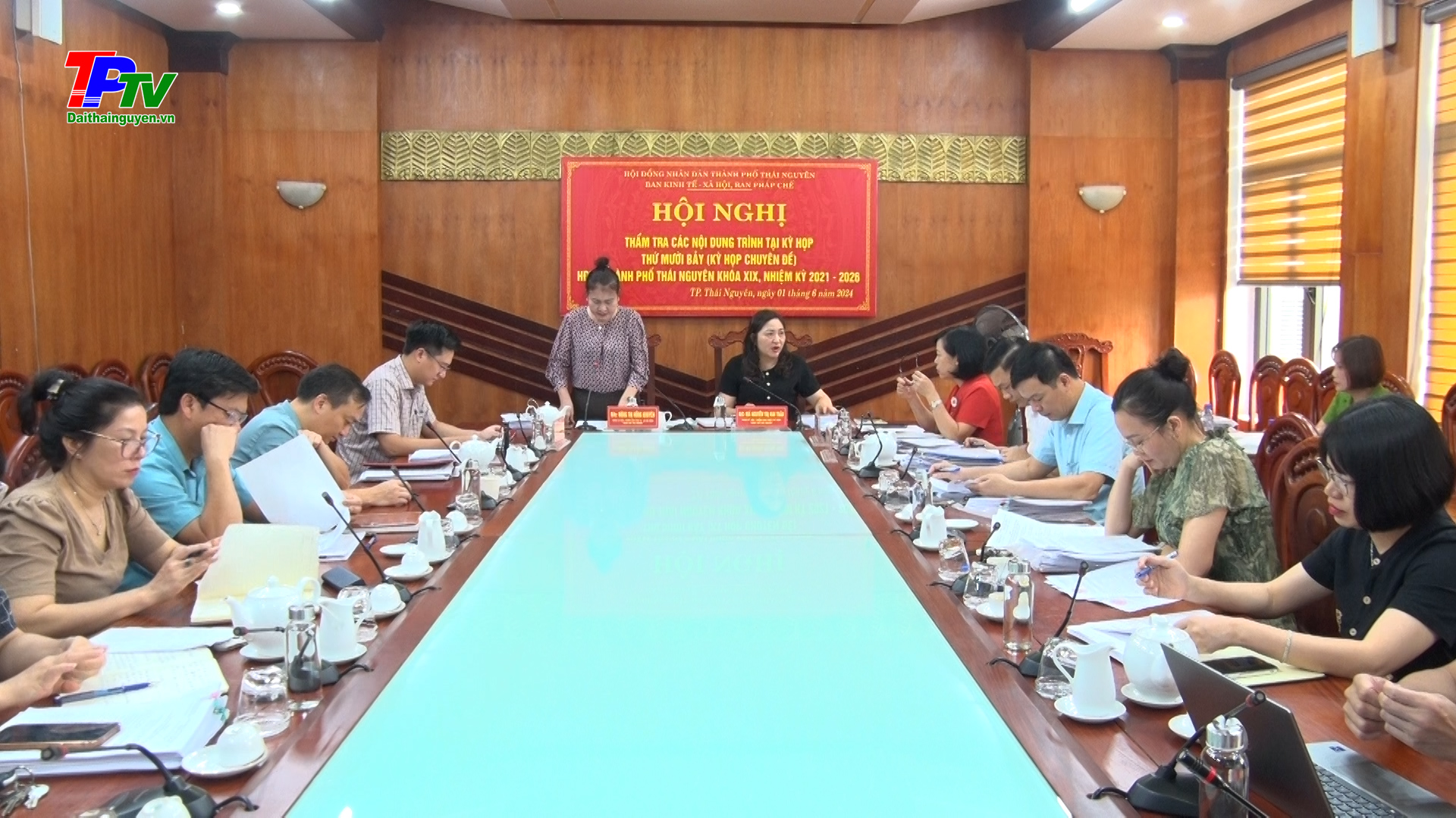 Thẩm tra các nội dung trình kỳ họp thứ 17, HĐND thành phố Thái Nguyên khóa XIX.