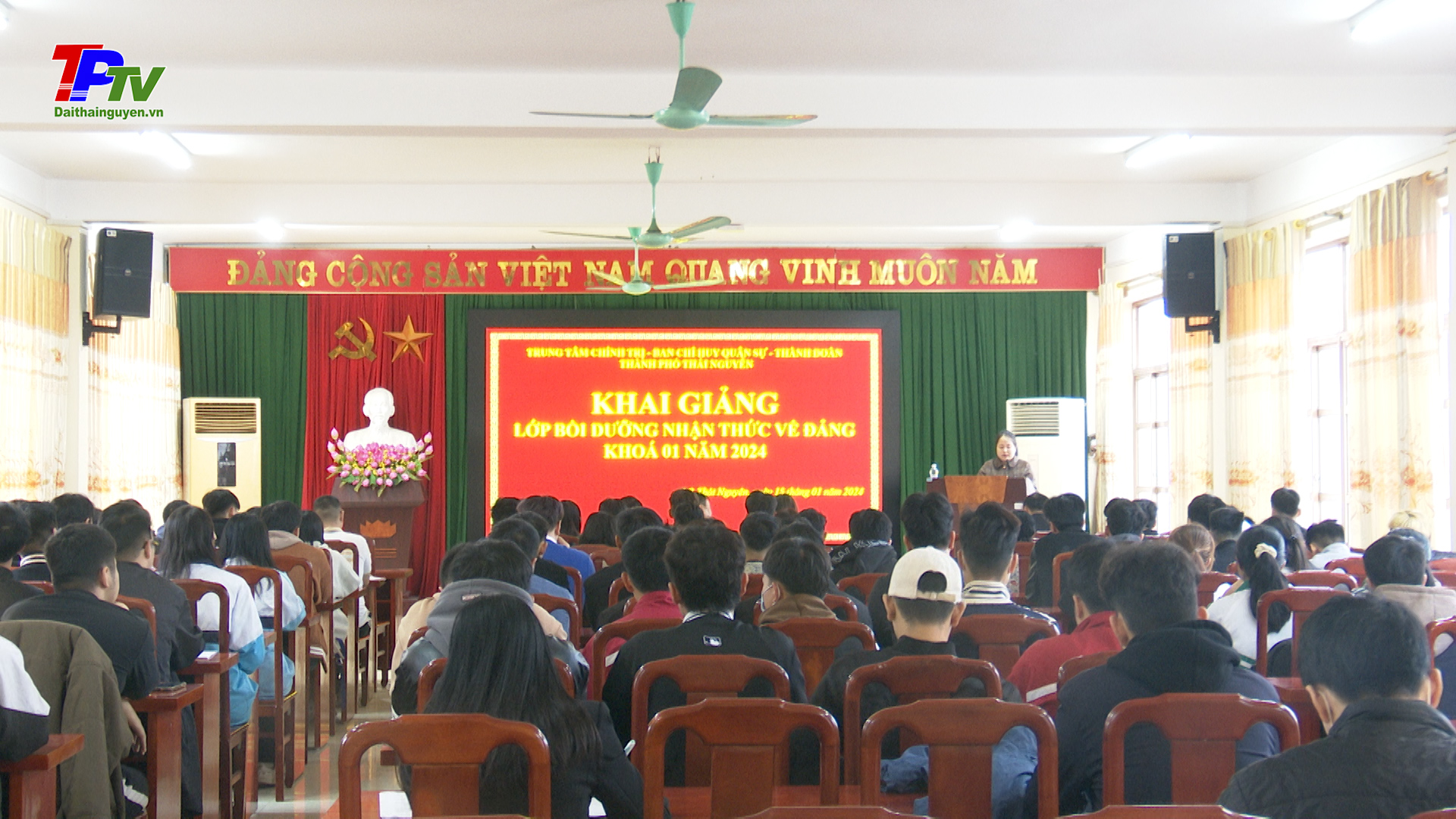 TP Thái Nguyên: Khai giảng lớp bồi dưỡng nhận thức về Đảng khóa 01/2024.