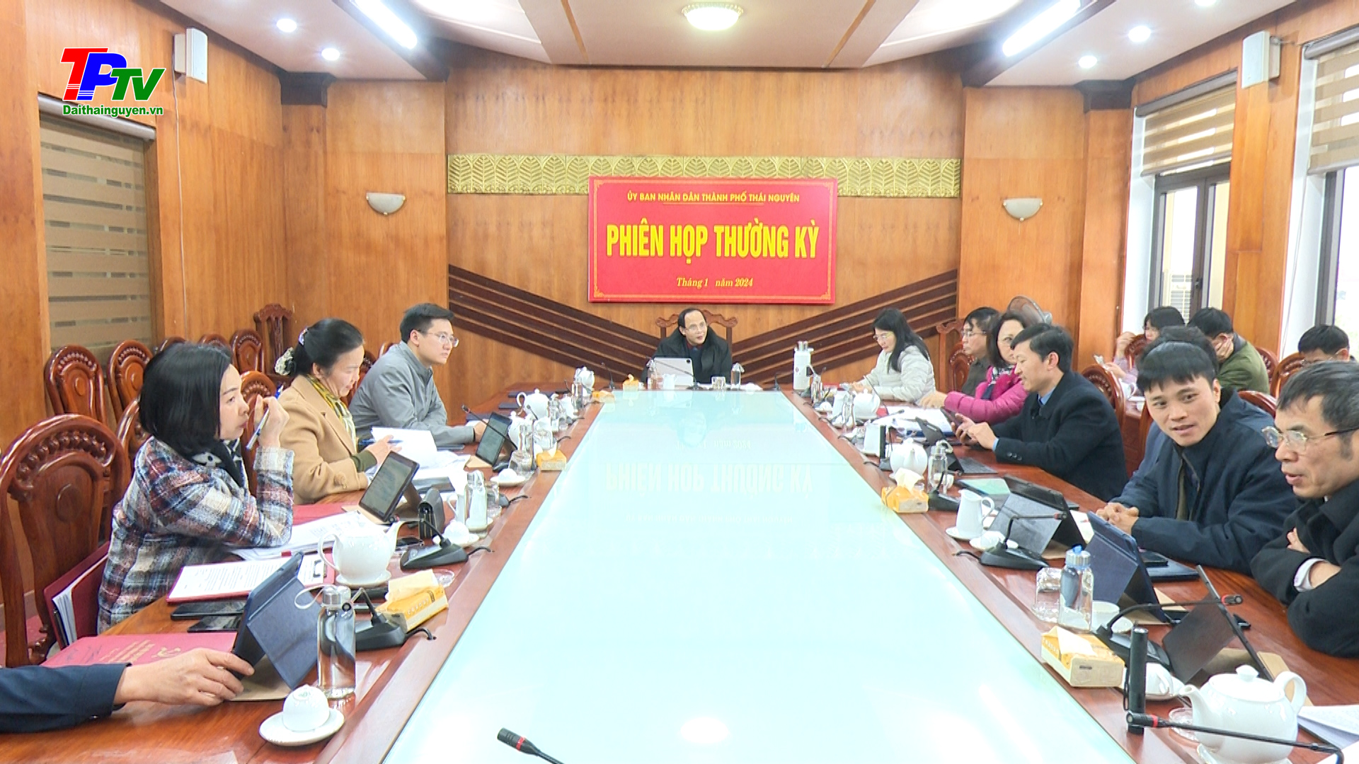 UBND TP Thái Nguyên triển khai nhiệm vụ tháng 2/2024.