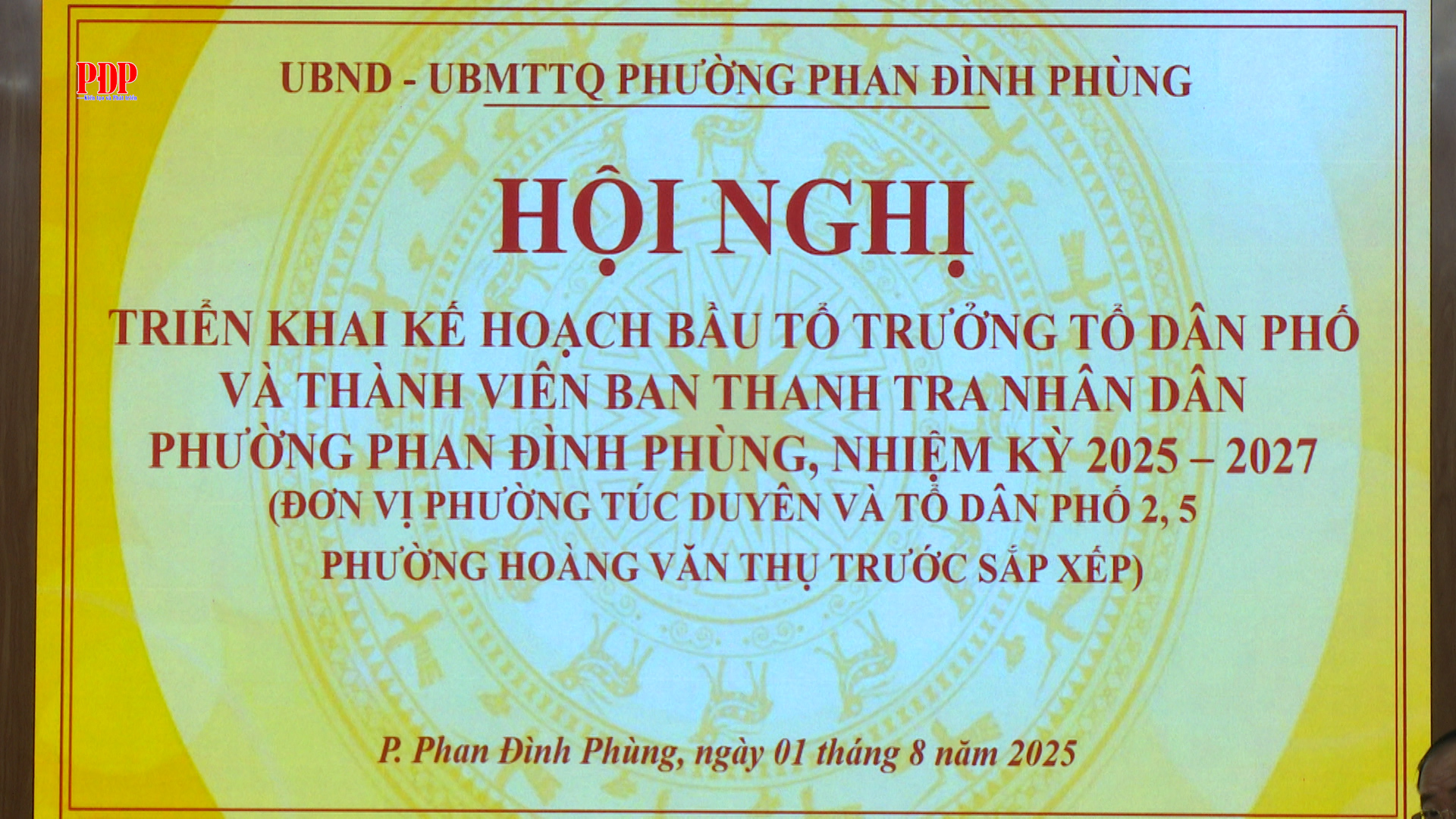 Phường Phan Đình Phùng: Triển khai kế hoạch bầu Tổ trưởng TDP và thành viên Ban Thanh tra Nhân dân, nhiệm kỳ 2025-2027