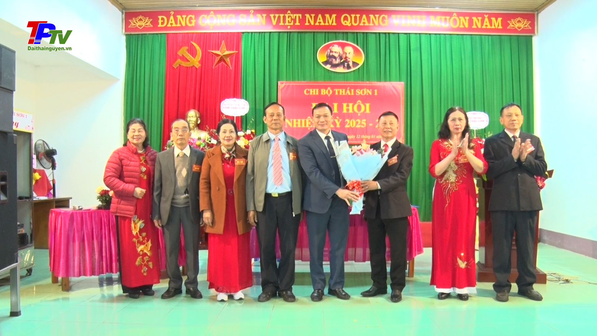 Chi bộ xóm Thái Sơn 1, xã Quyết Thắng đại hội nhiệm kỳ 2025 - 2027.