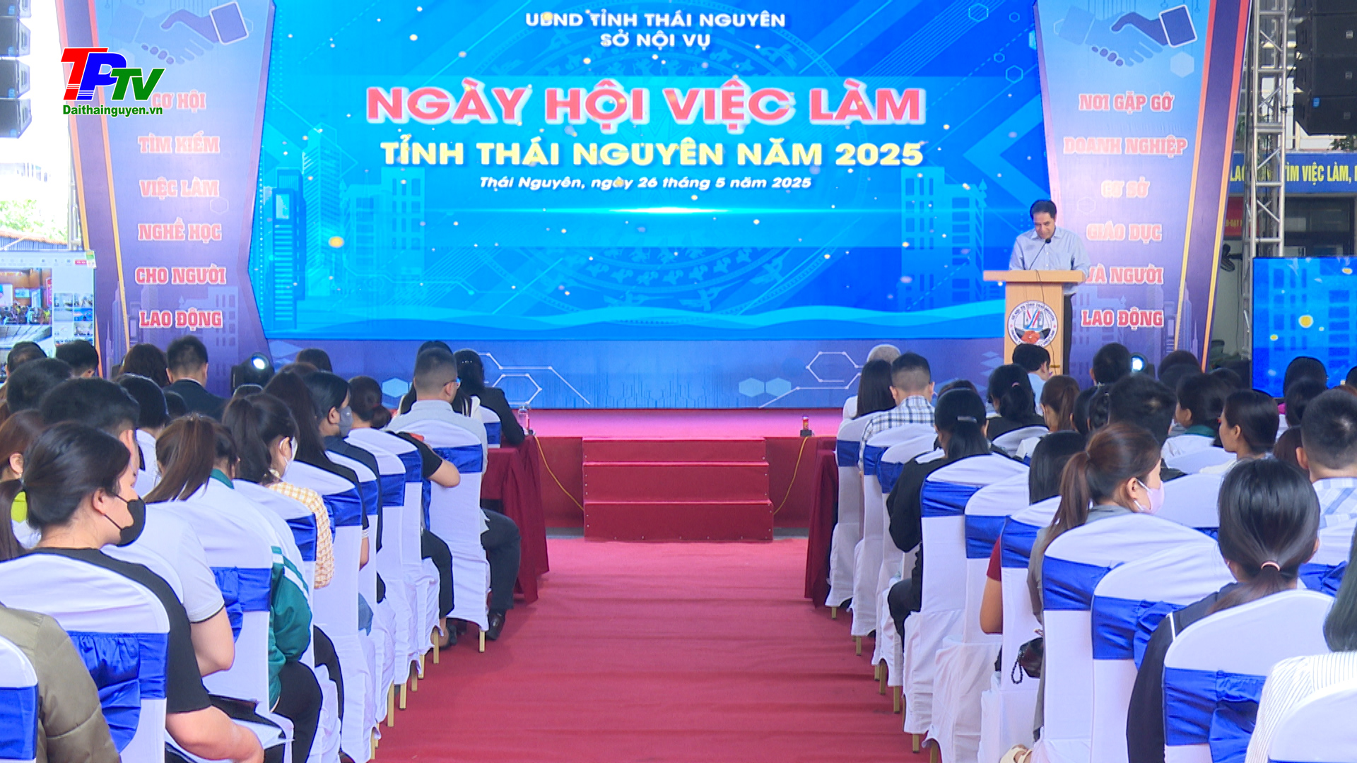 Thái Nguyên: Đẩy mạnh ứng dụng nền tảng số tại Ngày hội việc làm năm 2025.