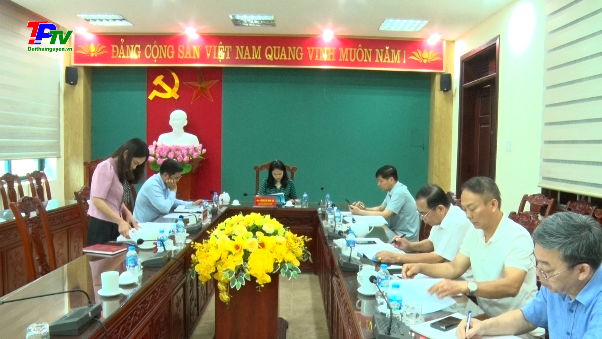 Tổ công tác số 1 của BTV Thành uỷ Thái Nguyên duyệt chương trình văn kiện đại hội các Chi, Đảng Bộ.