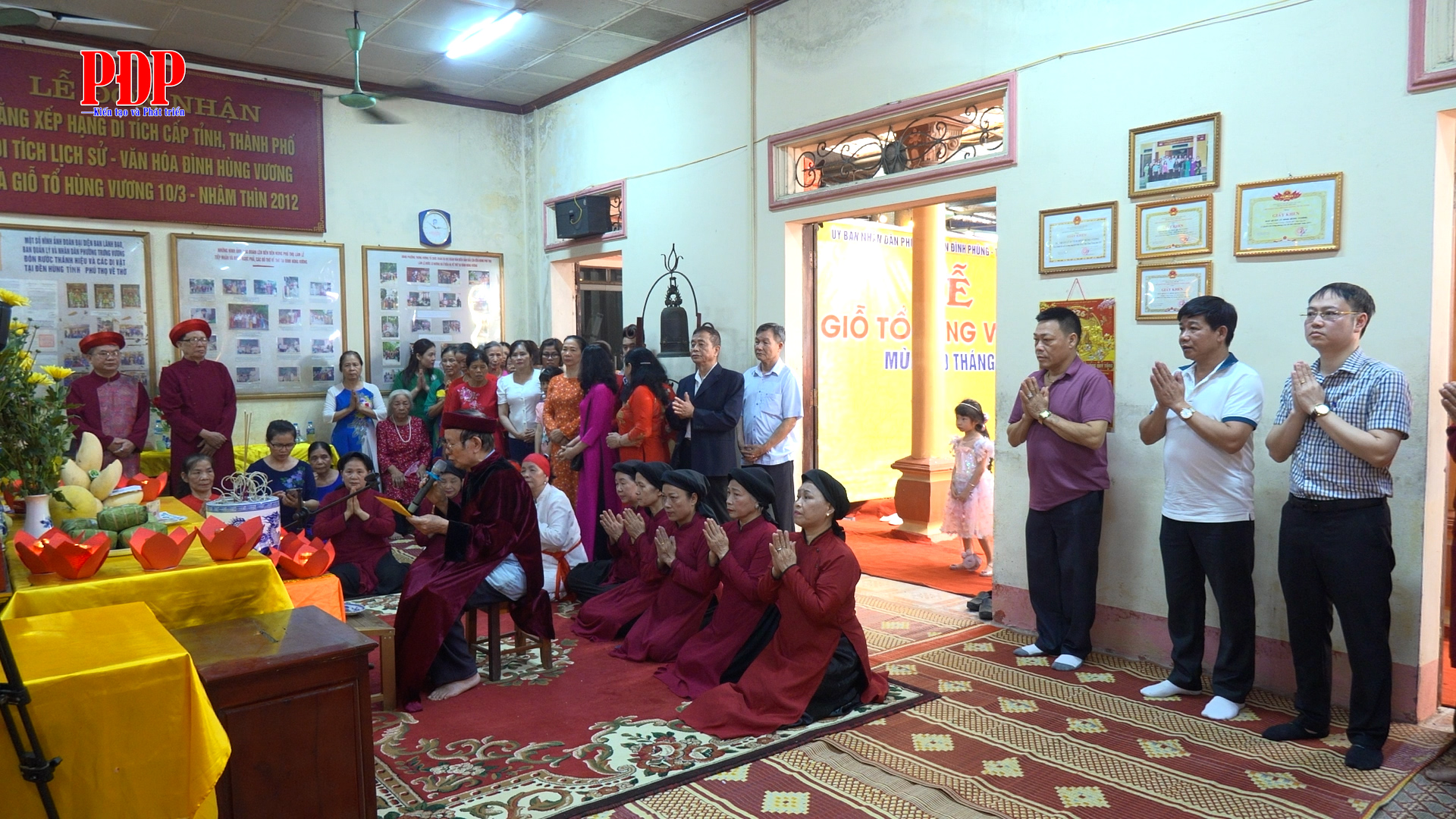 Lễ Cáo yết và Tế trình Quốc tổ tại Đình Hùng Vương, phường Phan Đình Phùng