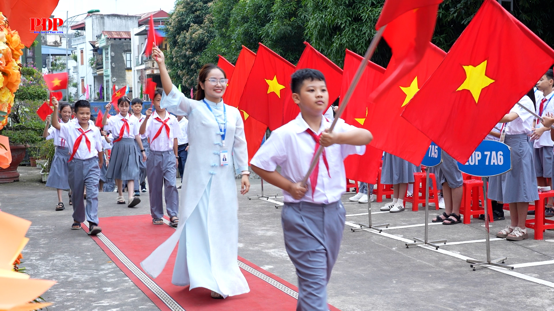 Trường THCS Chu Văn An khai giảng năm học 2026 - 2027.