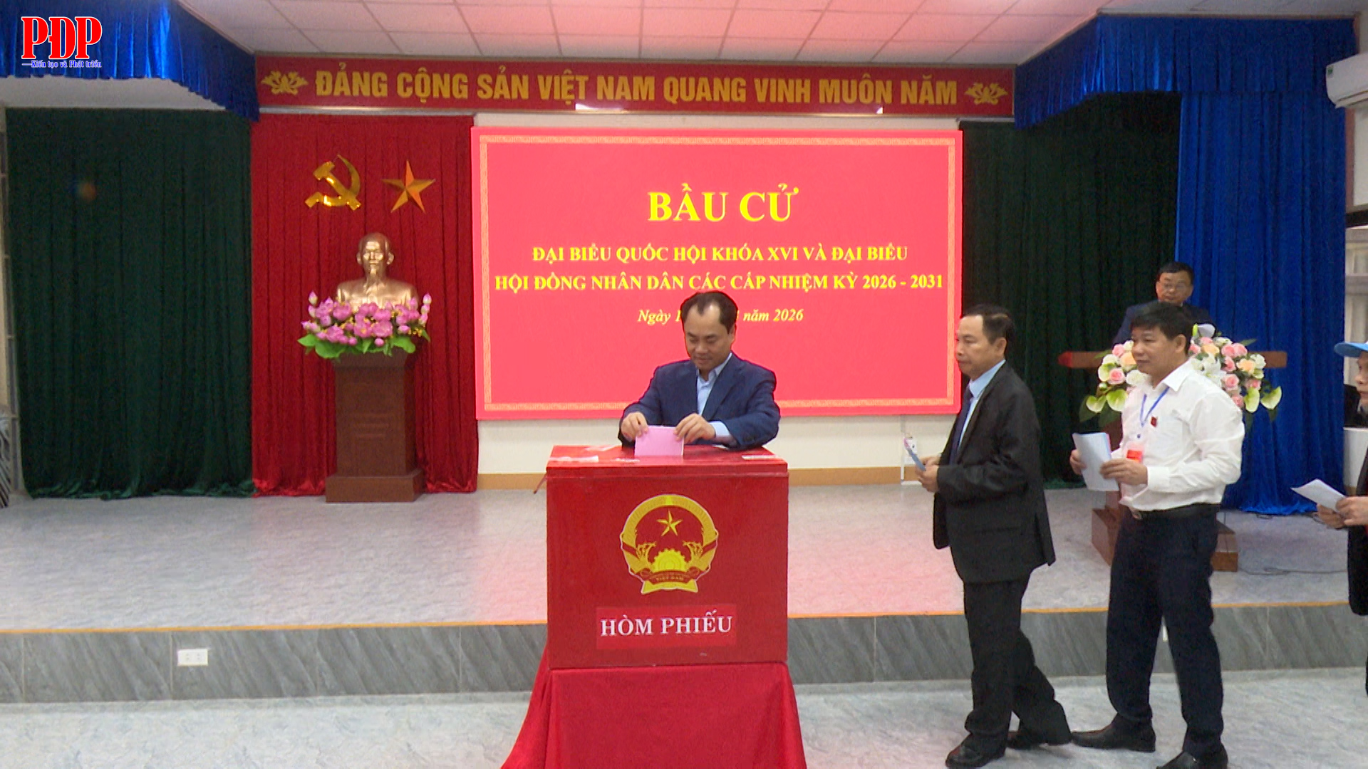 Khai mạc bầu cử đại biểu Quốc hội khoá XVI và đại biểu HĐND các cấp nhiệm kỳ 2026 - 2031 tại Khu vực bỏ phiếu số 6