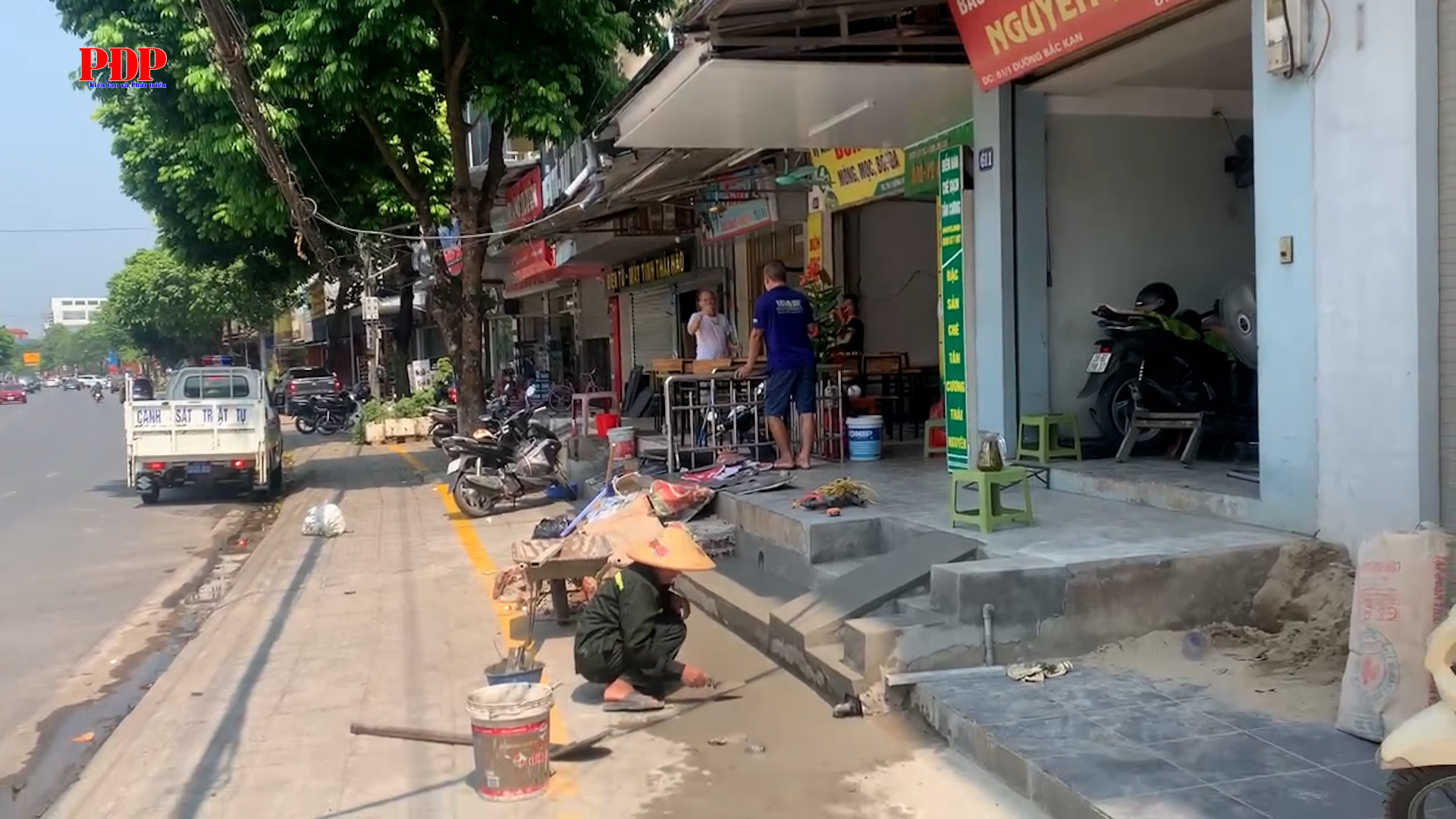 Phúc tra việc giải tỏa hành lang vỉa hè tuyến đường Bắc Kạn