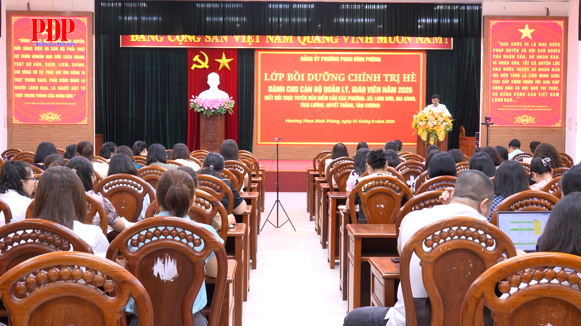 Đảng ủy phường Phan Đình Phùng tổ chức lớp bồi dưỡng chính trị hè năm 2026 dành cho cán bộ quản lý, giáo viên.