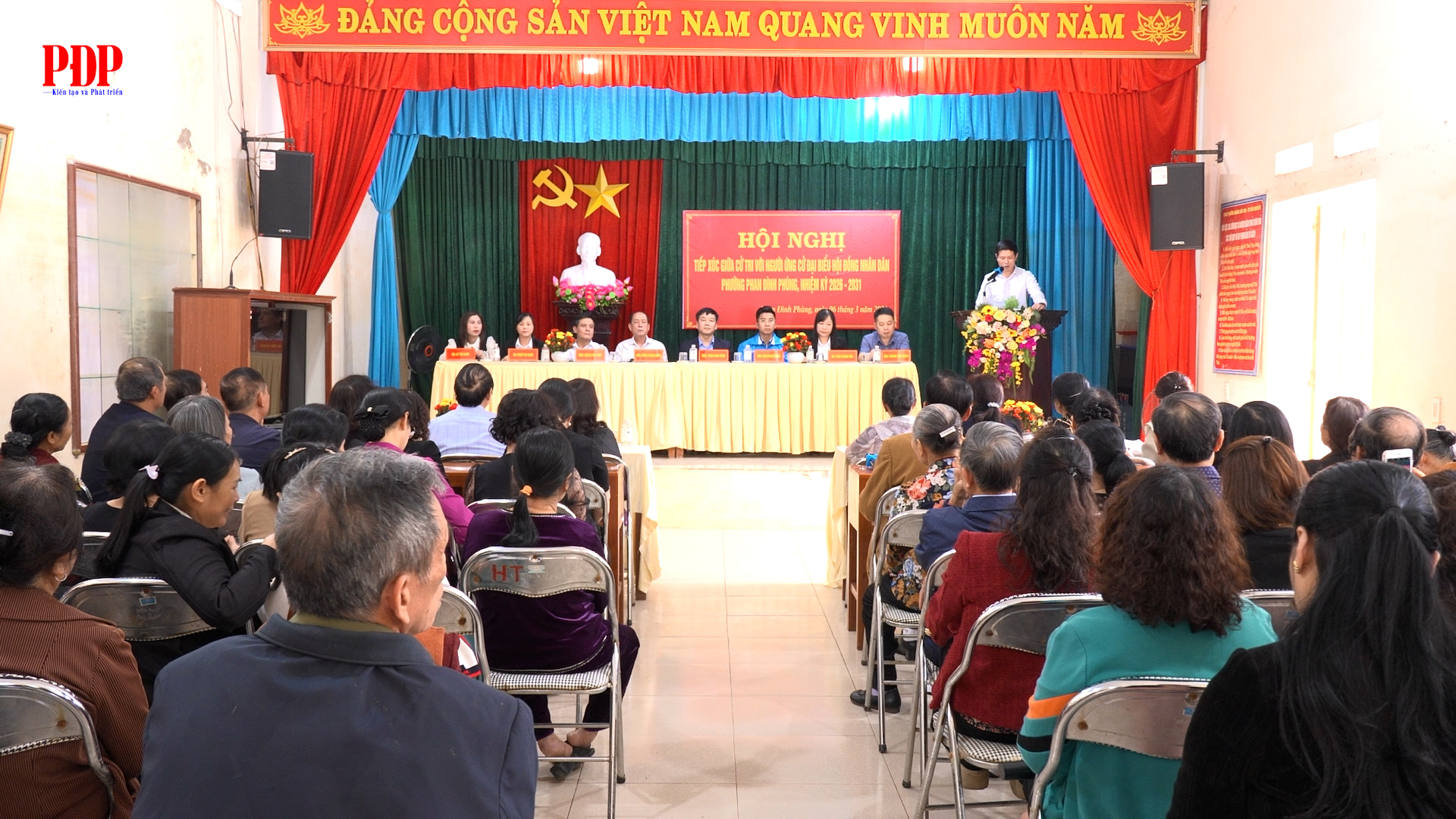 Người ứng cử đại biểu HĐND phường Phan Đình Phùng nhiệm kỳ 2026-2031 tại đơn vị bầu cử số 6 tiếp xúc cử tri các tổ dân phố 89, 90,94 và 95