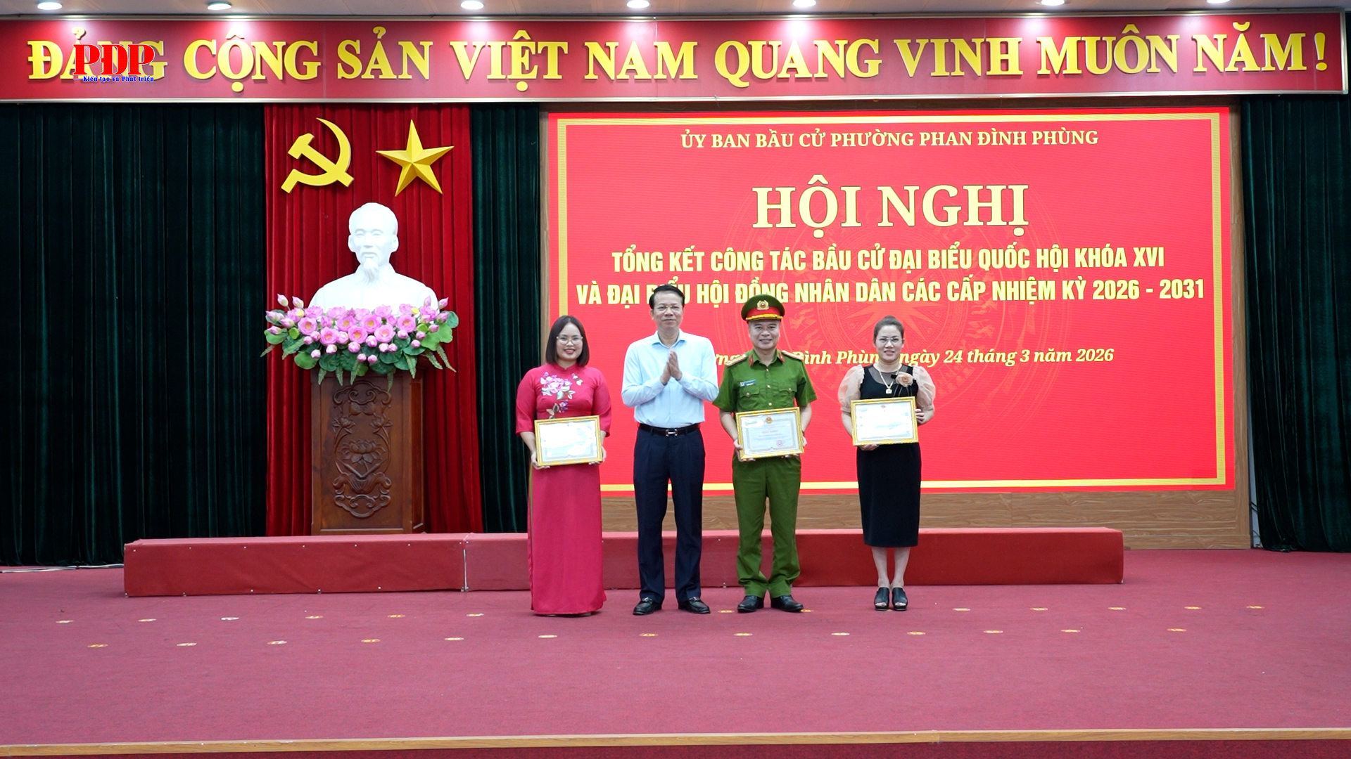Phường Phan Đình Phùng: Tổng kết công tác bầu cử đại biểu Quốc hội khóa XVI và đại biểu HĐND các cấp nhiệm kỳ 2026 - 2031.