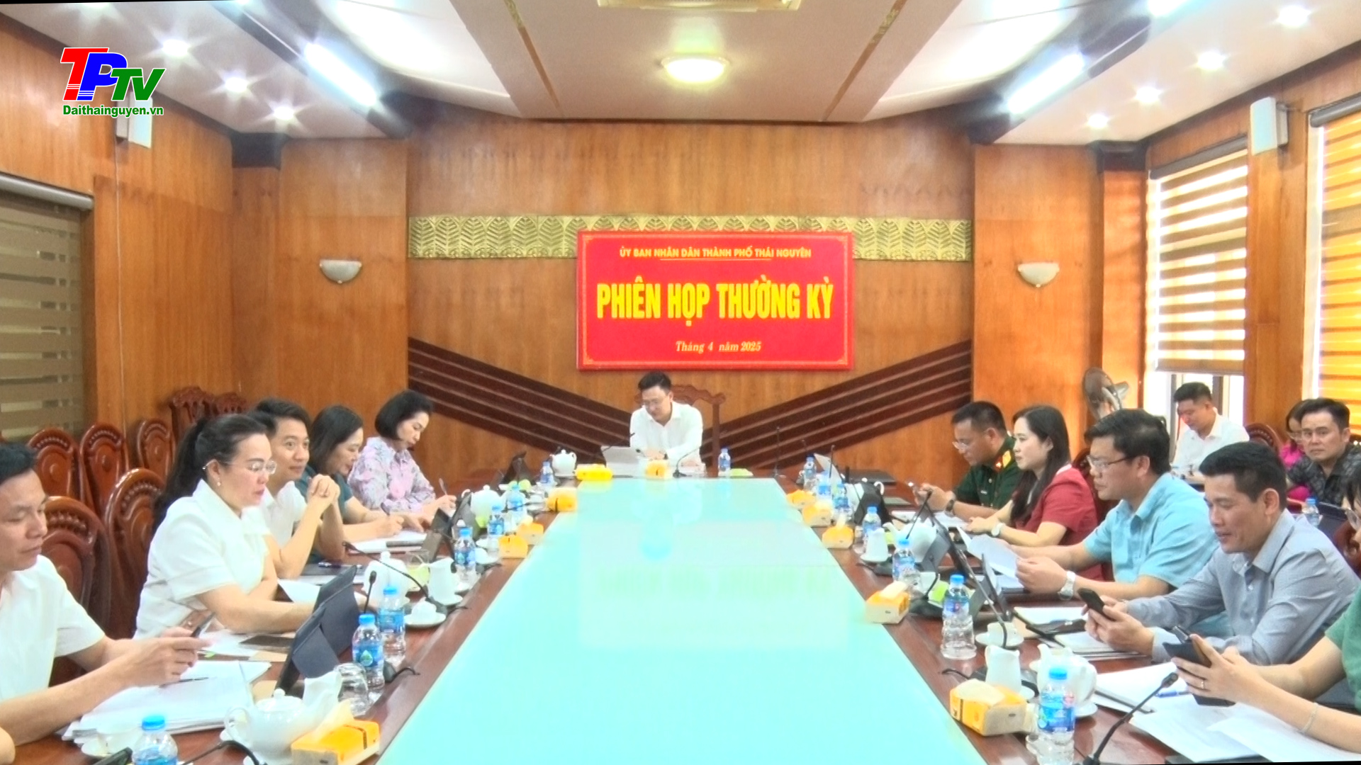 UBND TP Thái Nguyên họp phiên thường kỳ tháng 4 năm 2025.