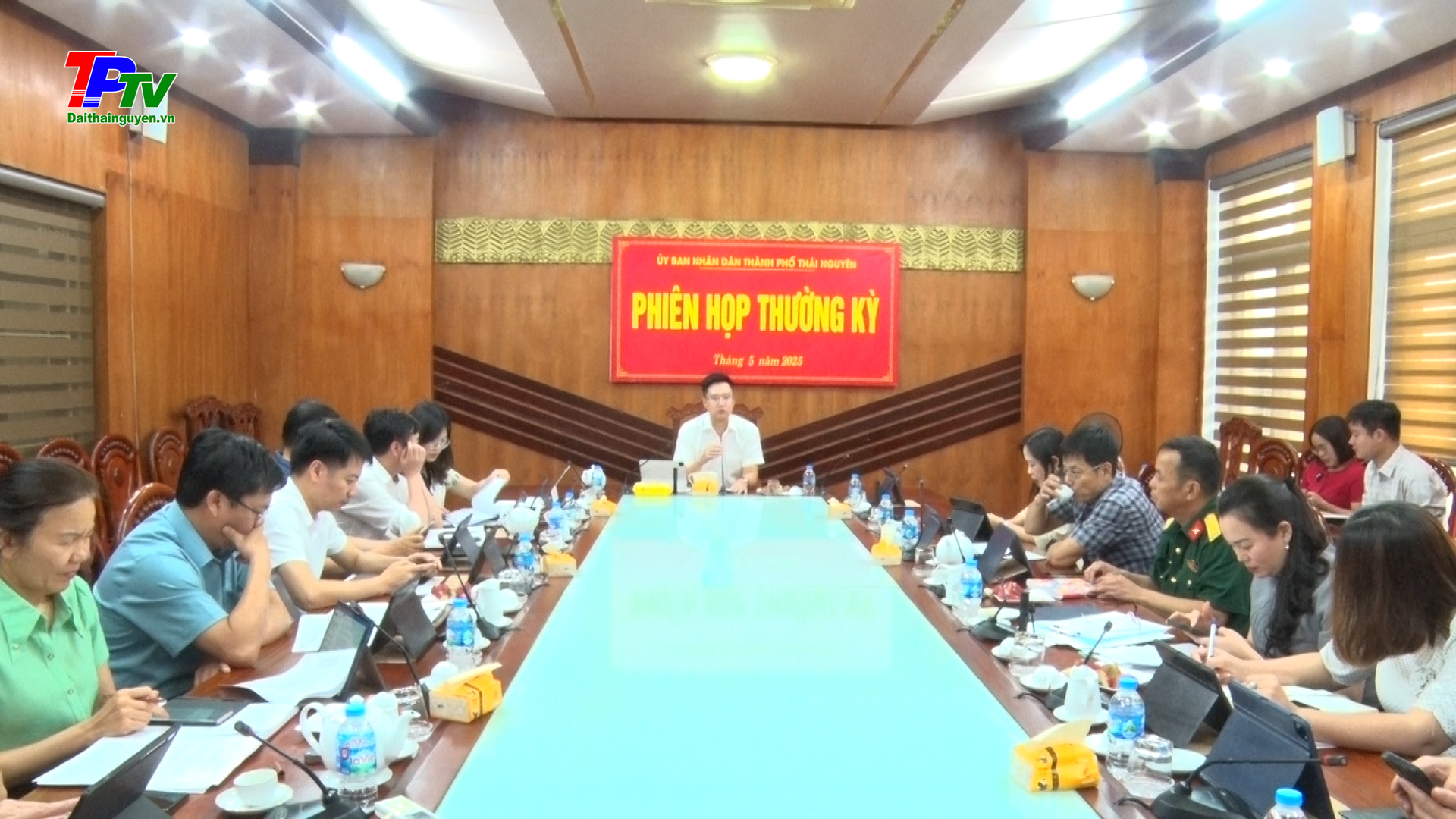 UBND thành phố Thái Nguyên: Phiên họp thường kỳ tháng 5/2025.