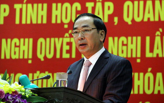 Hội nghị cán bộ chủ chốt cấp Tỉnh: Quán triệt Nghị quyết Trung ương 4, khóa XII