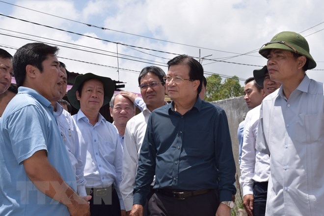 Phó Thủ tướng kiểm tra việc phòng chống lũ ở Đồng bằng sông Cửu Long