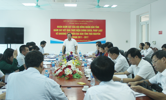 Giám sát việc thực hiện chính sách, pháp luật về khoáng sản trên địa bàn 
