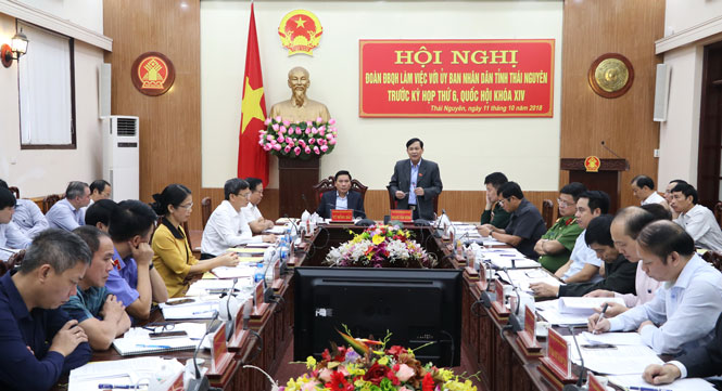 Thống nhất nội dung kiến nghị với Quốc hội, Chính phủ 