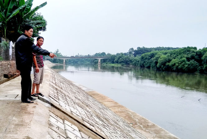 Đưa vào sử dụng kè chống sạt lở bờ sông Cầu 