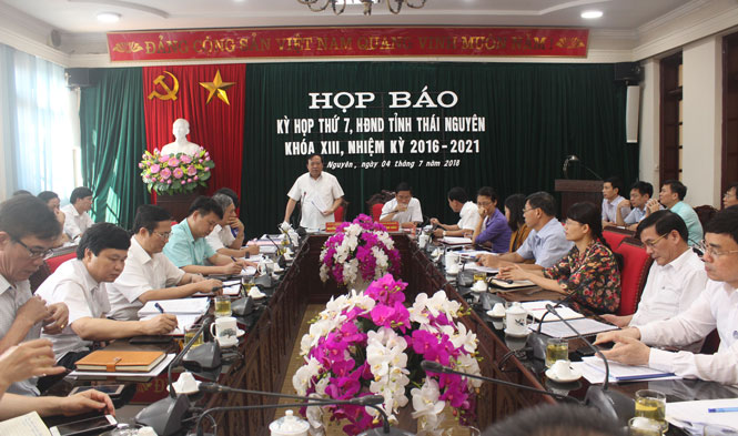 Thường trực HĐND tỉnh: Họp báo về kỳ họp thứ 7 