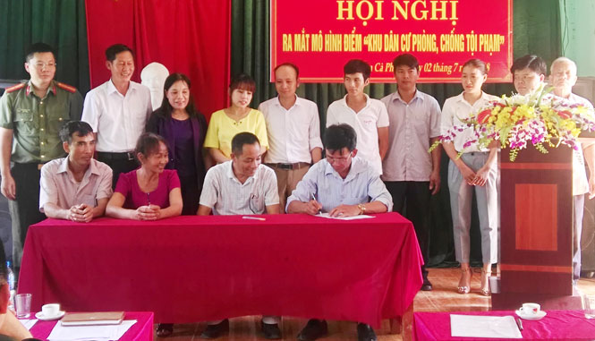 Ra mắt mô hình điểm “Khu dân cư phòng, chống tội phạm” 