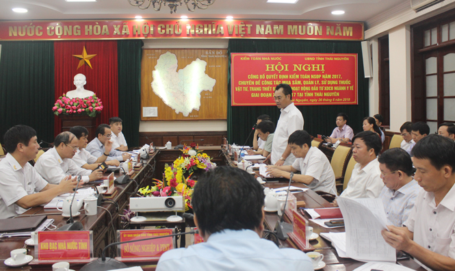 Công bố quyết định kiểm toán ngân sách địa phương và lĩnh vực Y tế