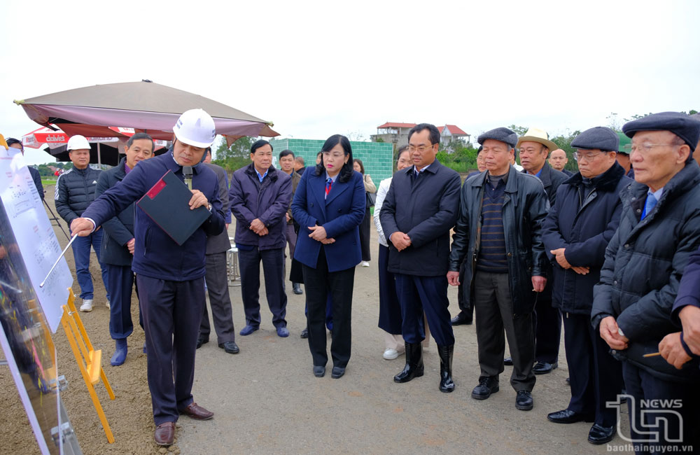 Lãnh đạo tỉnh Thái Nguyên kiểm tra tiến độ các dự án trọng điểm