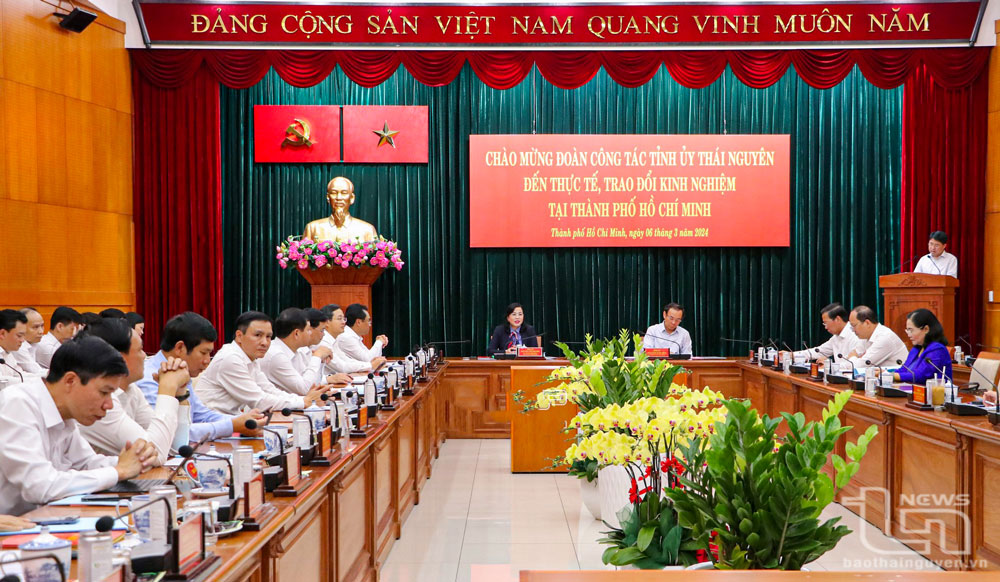 Tăng cường hợp tác, trao đổi kinh nghiệm giữa tỉnh Thái Nguyên và TP. Hồ Chí Minh