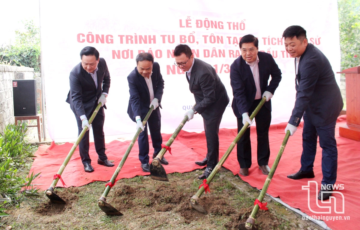 Động thổ tôn tạo Di tích nơi Báo Nhân Dân ra số đầu tiên