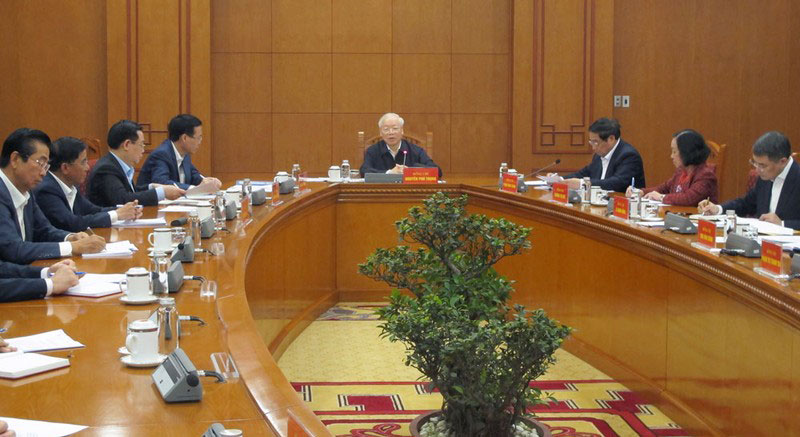 Tổng Bí thư Nguyễn Phú Trọng chủ trì phiên họp đầu tiên Tiểu ban Nhân sự Đại hội XIV của Đảng