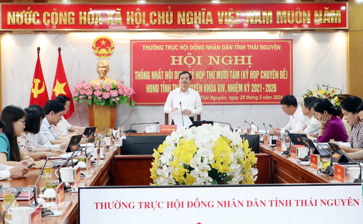 Thống nhất nội dung kỳ họp chuyên đề của HĐND tỉnh