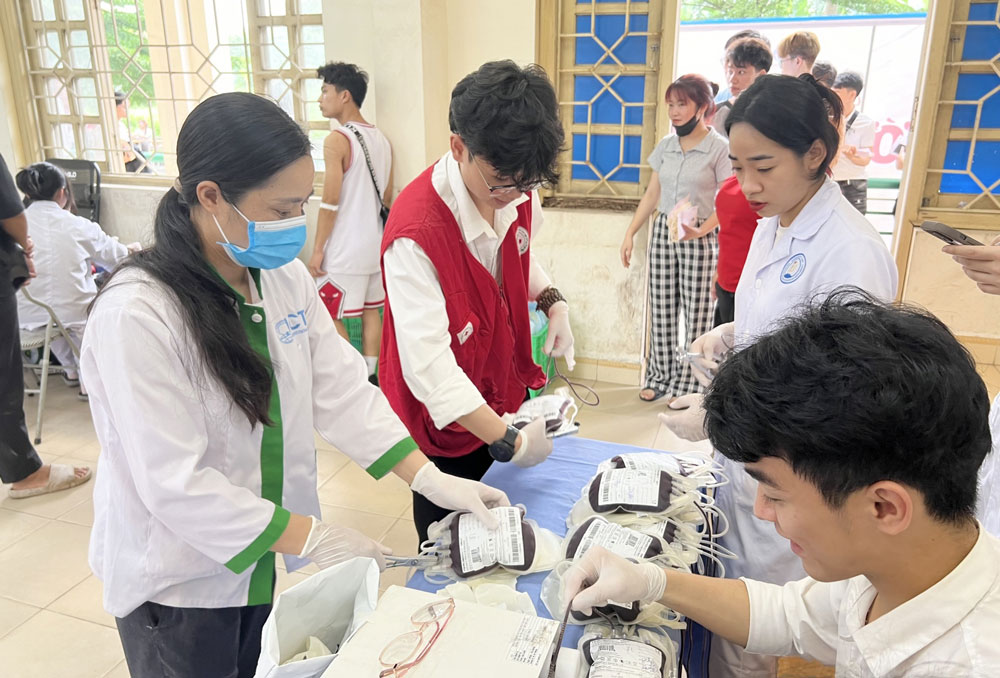 Trường Đại học Khoa học Thái Nguyên hiến 176 đơn vị máu  
