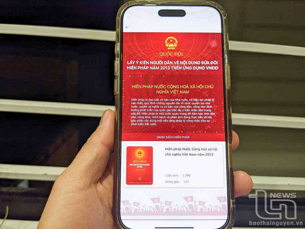 Thái Nguyên lấy ý kiến nhân dân về sửa đổi, bổ sung Hiến pháp năm 2013