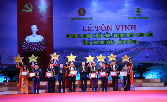 Tôn vinh các doanh nghiệp xuất sắc, doanh nhân tiêu biểu lần thứ VIII