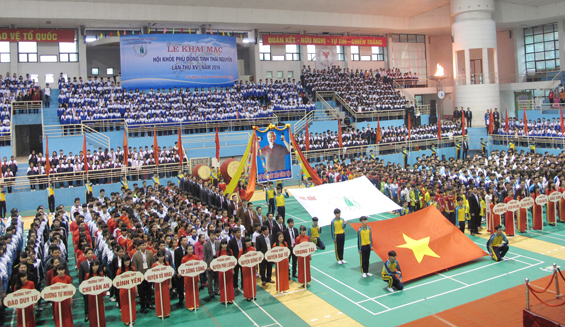 Gần 2000 vận động viên tham gia Hội khỏe Phù đổng