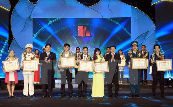 10 gương mặt trẻ Việt Nam tiêu biểu năm 2015 được vinh danh