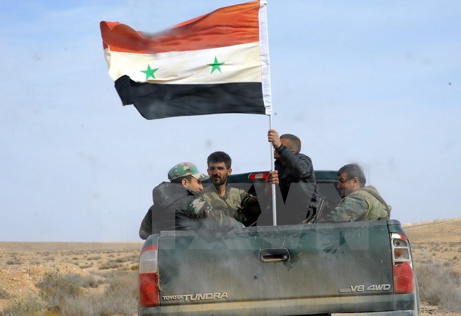 Quân đội Syria phá hủy cơ sở chỉ huy IS tại thành phố Qaryatain