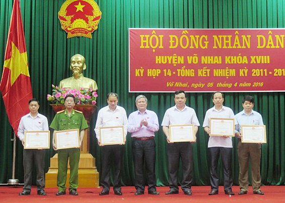 Hội đồng Nhân dân huyện Võ Nhai tổng kết hoạt động nhiệm kỳ 2011-2016
