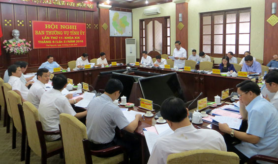 Hội nghị Ban thường vụ Tỉnh ủy: Yêu cầu tiếp thu, bổ sung ý kiến vào các dự thảo báo cáo, đề án