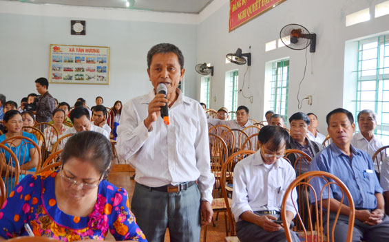 Đại biểu HĐND tỉnh tiếp xúc cử tri