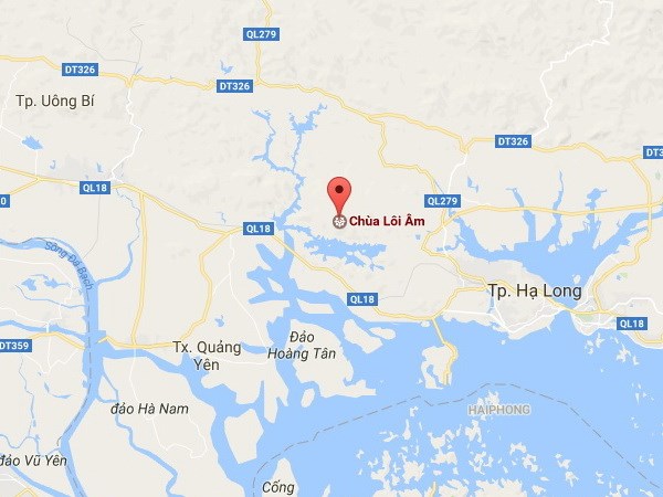 Cháy lớn ở rừng thông đặc dụng tại chùa Lôi Âm thuộc Quảng Ninh