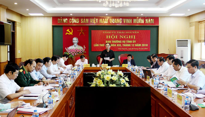 Hội nghị Ban thường vụ Tỉnh ủy lần thứ 41: Chỉ đạo thực hiện tốt những nhiệm vụ trọng tâm tháng 12 