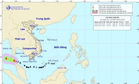 Bão số 1 không còn khả năng ảnh hưởng trực tiếp đến Việt Nam