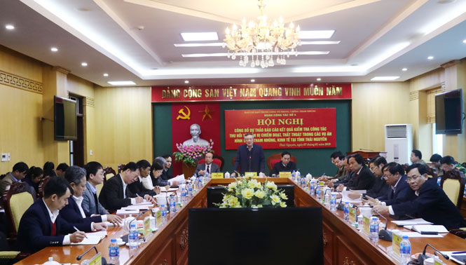 Công bố Dự thảo báo cáo về kiểm tra các công tác liên quan đến phòng, chống tham nhũng