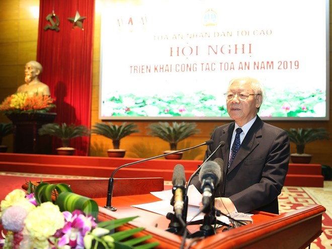 Tổng Bí thư, Chủ tịch nước dự Hội nghị tổng kết ngành Tòa án