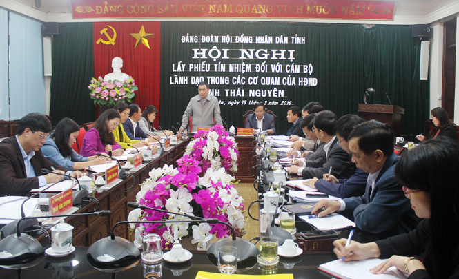 Lấy phiếu tín nhiệm đối với cán bộ lãnh đạo trong các cơ quan HĐND tỉnh 