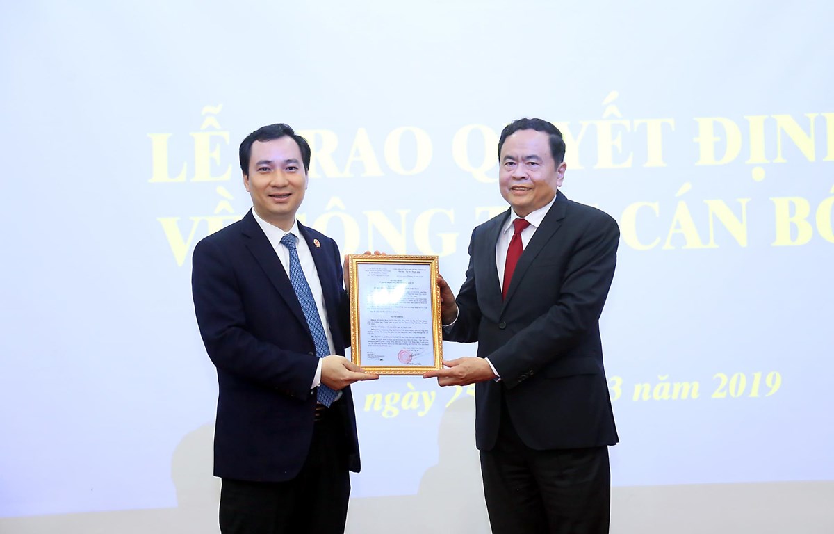 Bổ nhiệm Trưởng Ban Tuyên giáo Ủy ban Trung ương Mặt trận Tổ quốc