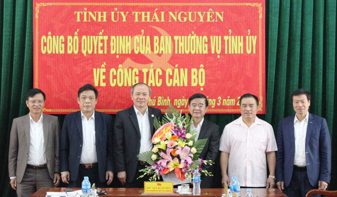 Điều động đồng chí Đỗ Đức Công giữ chức vụ Bí thư Huyện ủy Phú Bình 