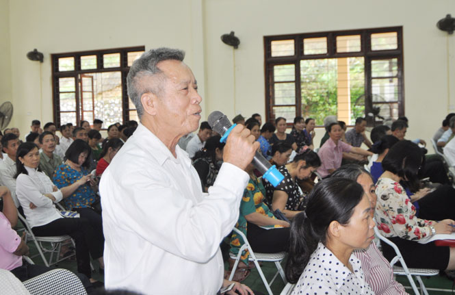 Đoàn đại biểu Quốc hội tỉnh tiếp xúc cử tri 